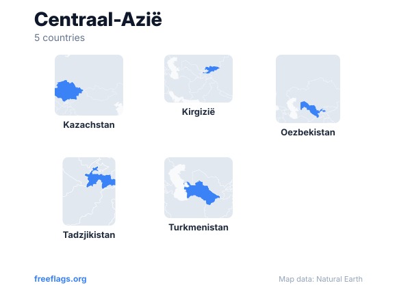 Centraal-Azië Landvormen
