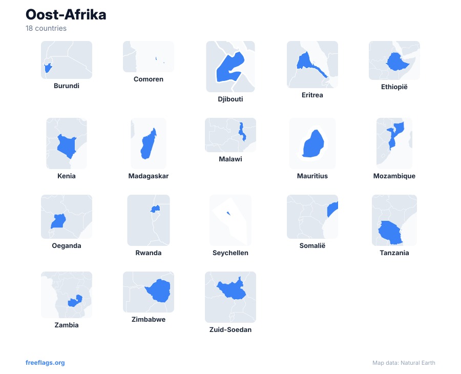 Oost-Afrika Landvormen