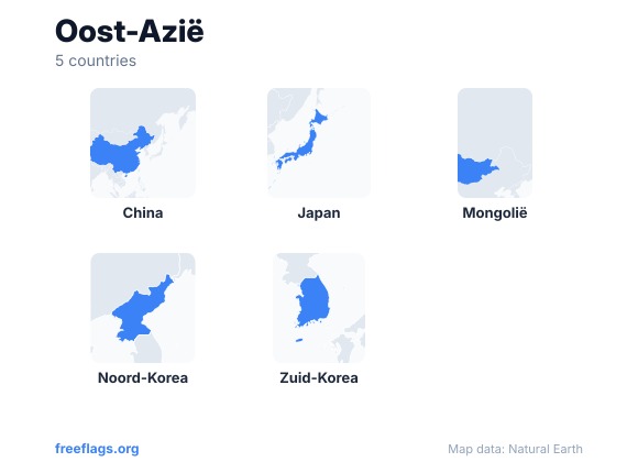 Oost-Azië Landvormen