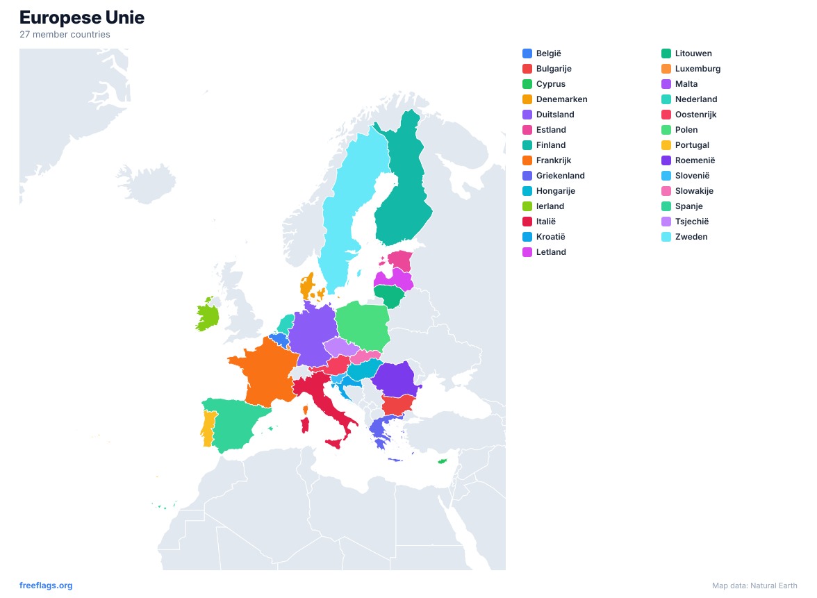 Europese Unie Regionale Kaart