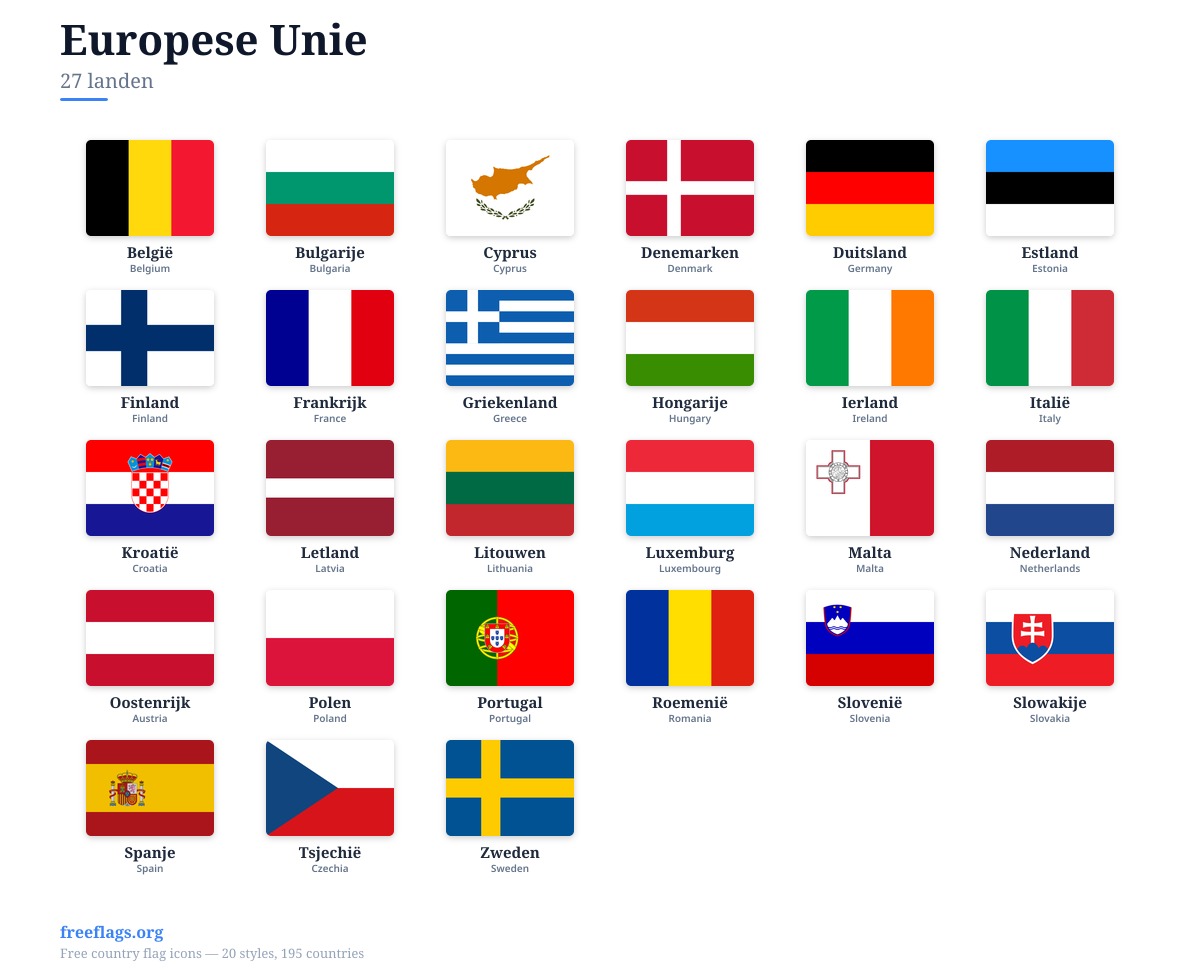 Europese Unie Vlaggen