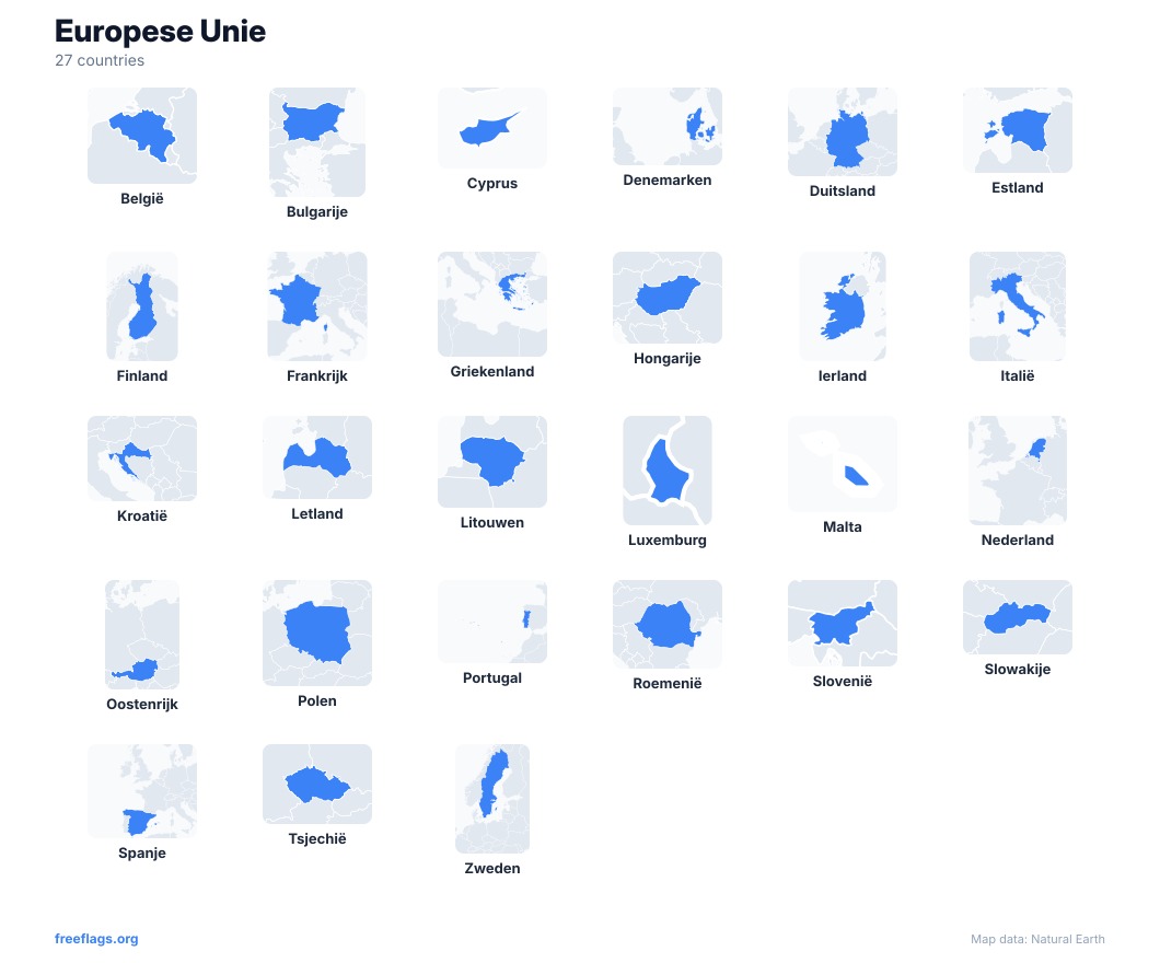 Europese Unie Landvormen