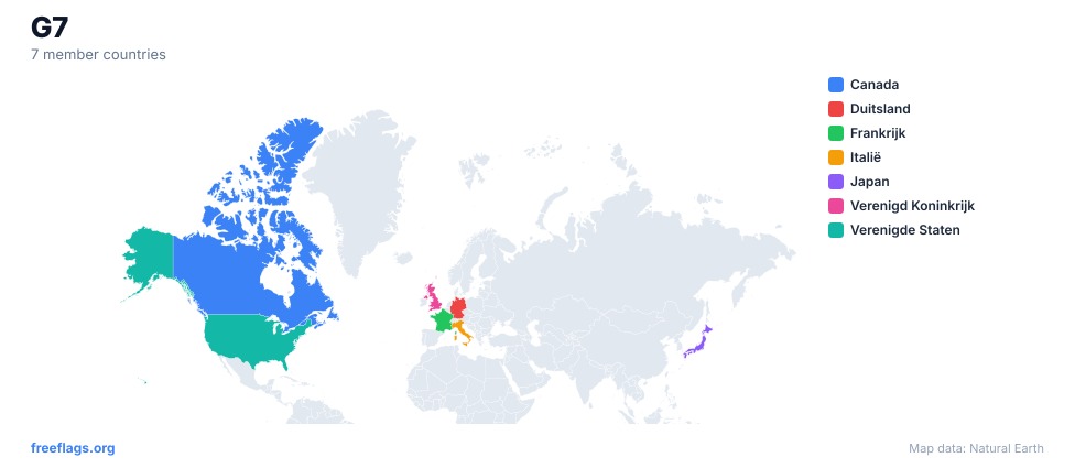 G7 Regionale Kaart