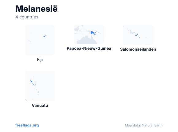 Melanesië Landvormen