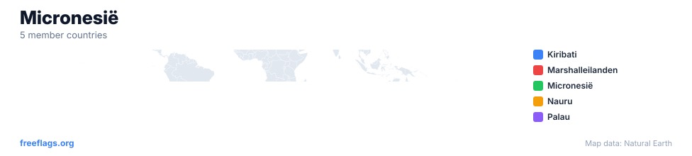 Micronesië Regionale Kaart
