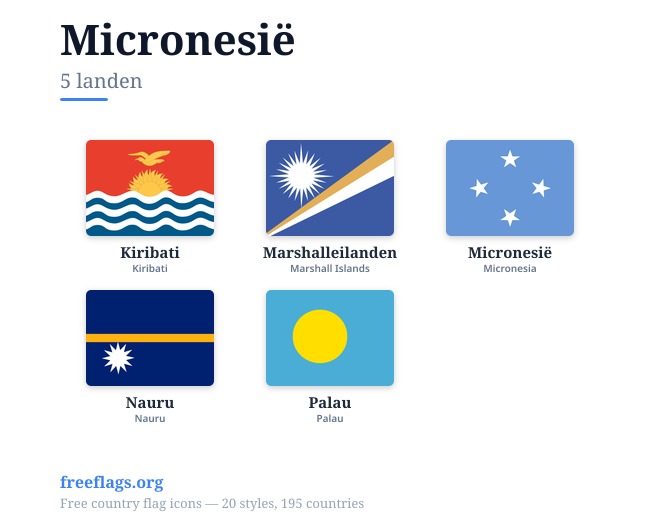 Micronesië Vlaggen