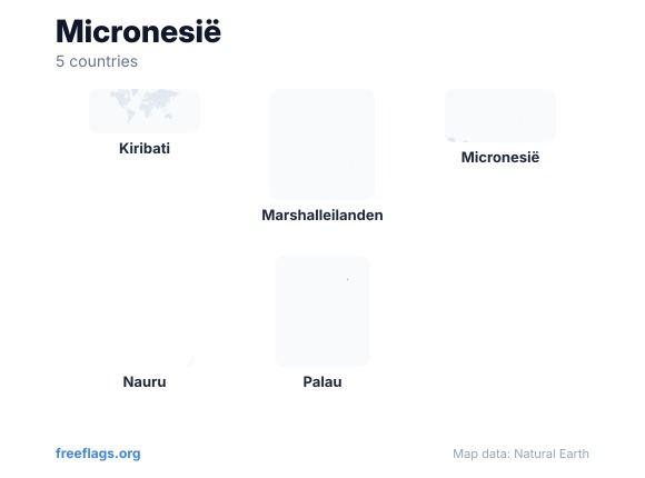 Micronesië Landvormen