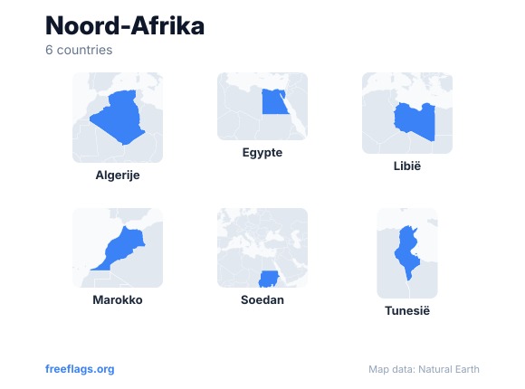 Noord-Afrika Landvormen