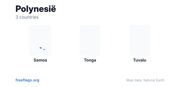 Polynesië Landvormen