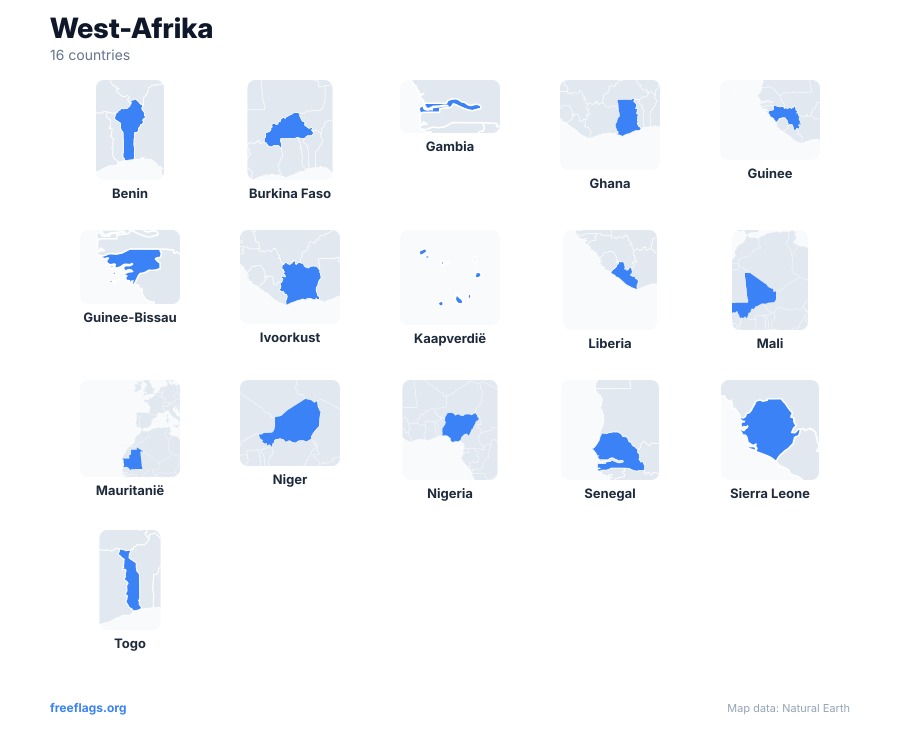West-Afrika Landvormen