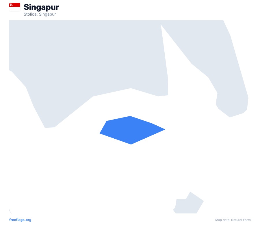 Singapur map poster