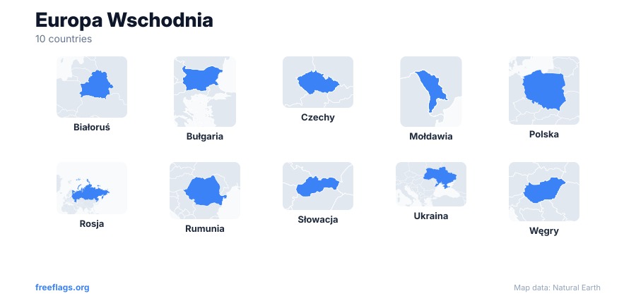 Europa Wschodnia Kształty Krajów