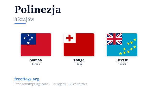 Polinezja Flagi