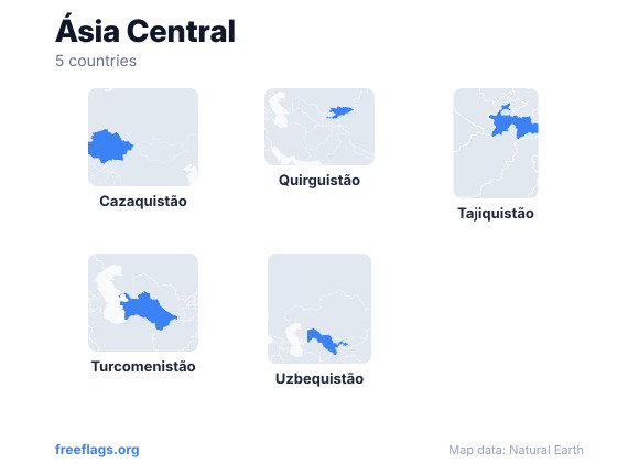 Ásia Central Silhuetas