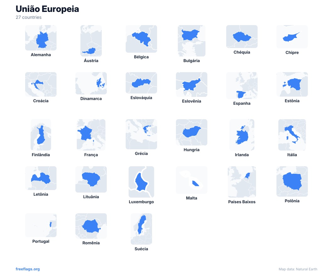 União Europeia Silhuetas