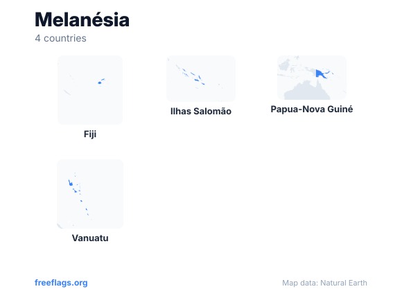 Melanésia Silhuetas