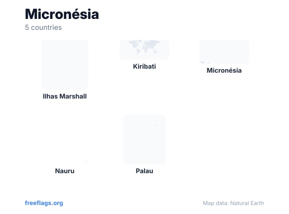 Micronésia Silhuetas