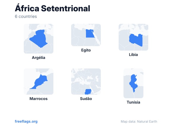 África Setentrional Silhuetas