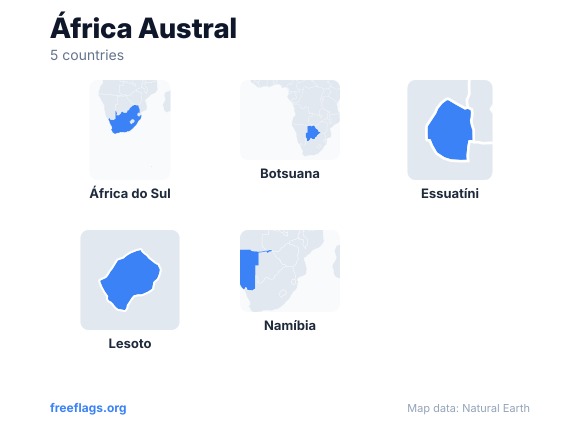 África Austral Silhuetas