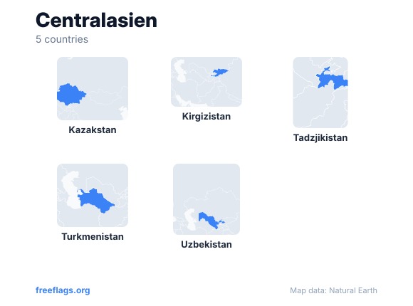 Centralasien Landsformer