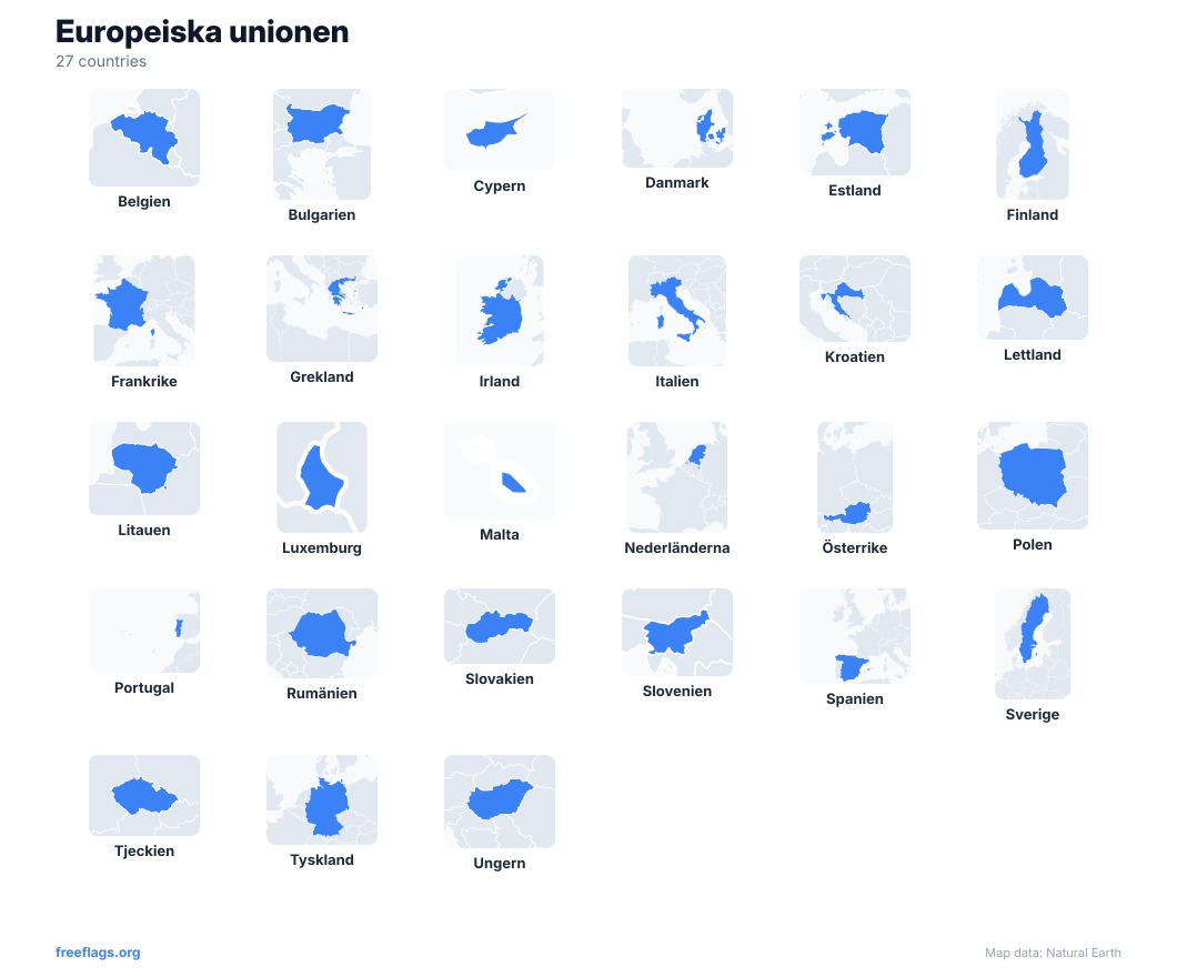 Europeiska unionen Landsformer