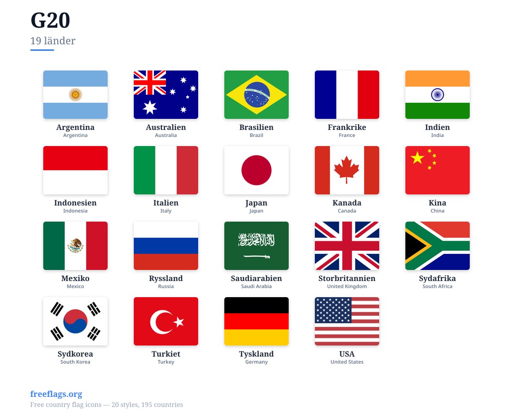 G20 Flaggor