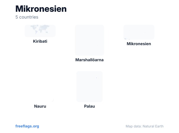 Mikronesien Landsformer