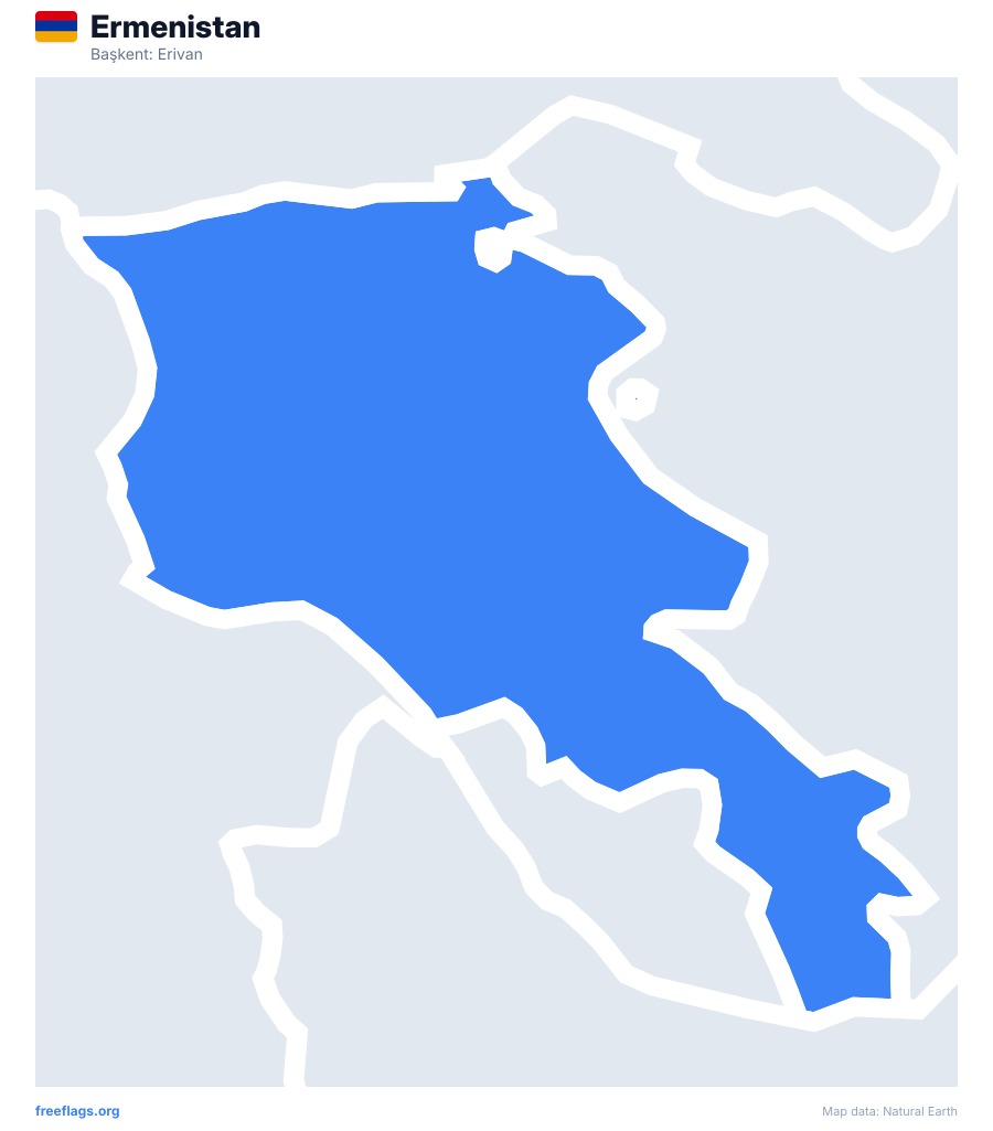Ermenistan map poster