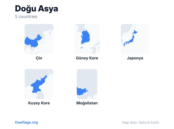 Doğu Asya Ülke Şekilleri