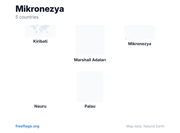 Mikronezya Ülke Şekilleri