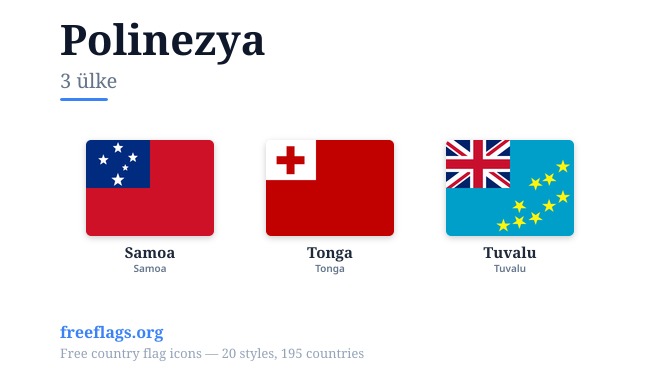 Polinezya Üye Bayrakları