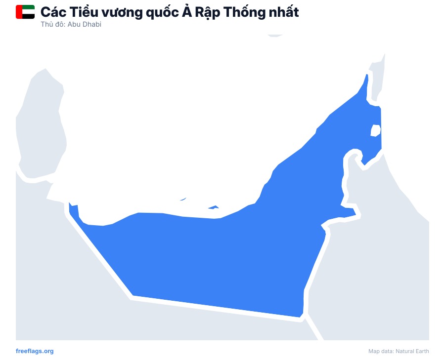 Các Tiểu vương quốc Ả Rập Thống nhất map poster
