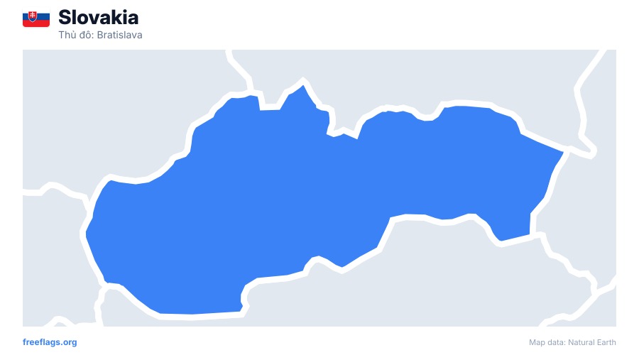 Slovakia map poster