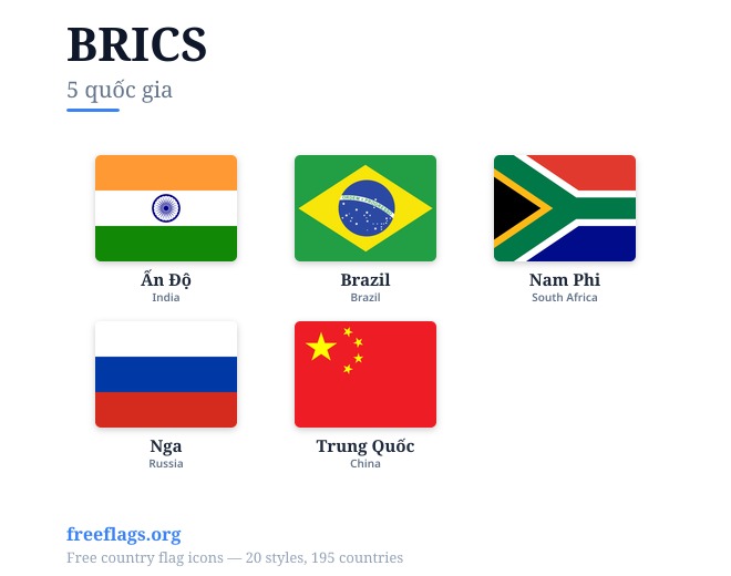 BRICS Quốc kỳ