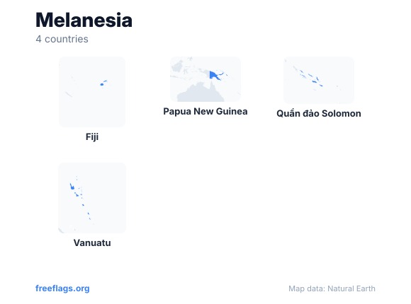 Melanesia Hình dạng Quốc gia