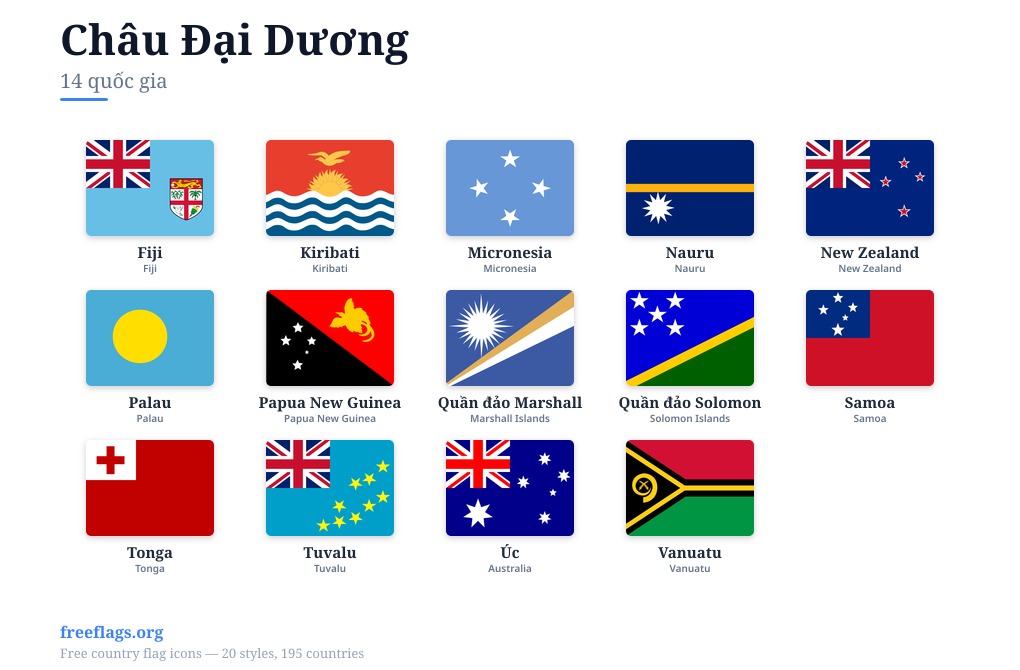 Châu Đại Dương Quốc kỳ