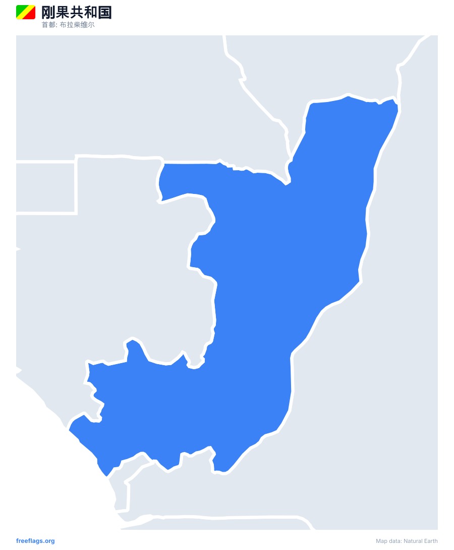 刚果共和国 map poster