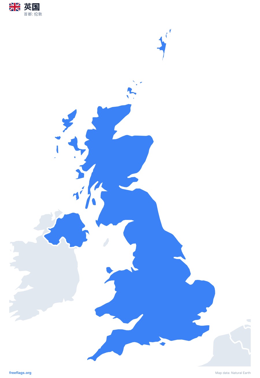 英国 map poster