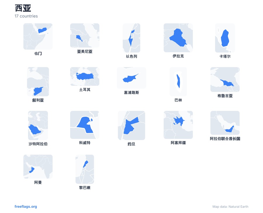 西亚 国家轮廓